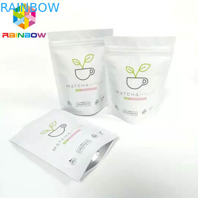 Morning Tea Bags Packaging , Glossy Customized Stand Up Pouches FDA Certificated