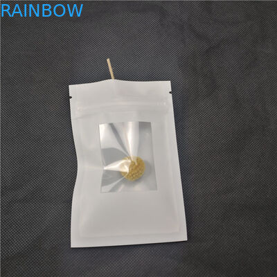 Black Texts Printed Jewellery Packing Pouches White Background For Bracelet Packets Earings