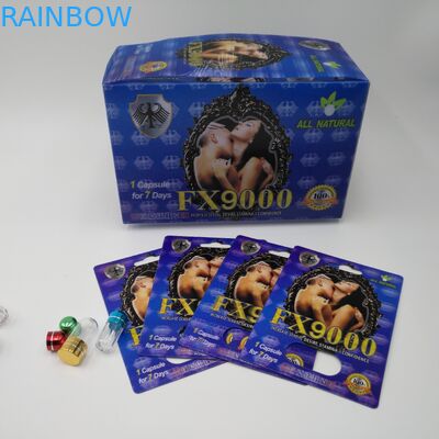 Inventory FX 9000 3D Blister Card Packaging For Male Enhancement Capsule Plastic Insert