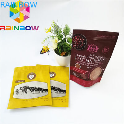 Digital Printing Stand Up Foil Packaging Bags Laminate Material Logo Customized