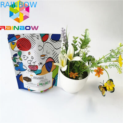 Smell Proof Aluminum Foil Pouch Packaging Mylar Plastic Zip Lock For Coffee