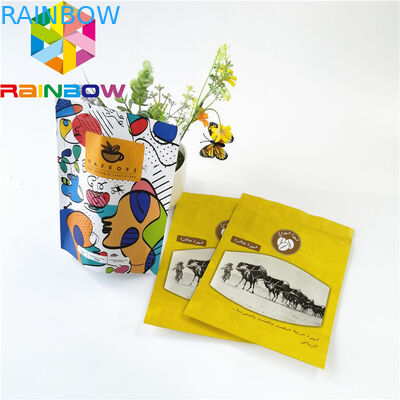 Smell Proof Aluminum Foil Pouch Packaging Mylar Plastic Zip Lock For Coffee