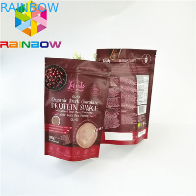 Reusable Dried Food Packaging Bag Three Side Heat Seal Pouch Glossy Surface Printing