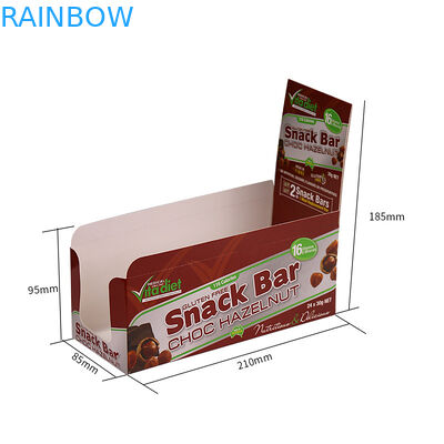 Cheap Custom Retail Logo Printed foldable Corrugated Cardboard Counter Display Box For Snack Bar Packaging