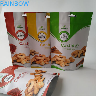 Customized Printed Tea Bags Packaging Standup Pouch Biodegradable Zipper Top Sealing