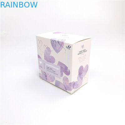 Hot Stamping Coating Printing Cosmetic Packaging Paper Box 350g White Cardboard