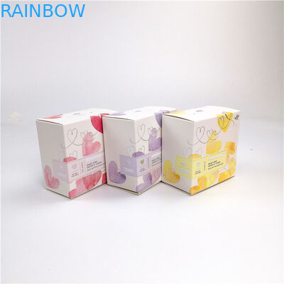 Hot Stamping Coating Printing Cosmetic Packaging Paper Box 350g White Cardboard