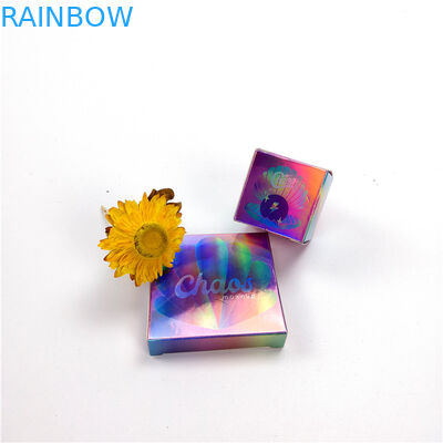 Hologram Paper Box Packaging Coating Printing Custom CMYK Color For Blusher
