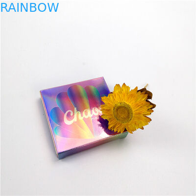 Hologram Paper Box Packaging Coating Printing Custom CMYK Color For Blusher
