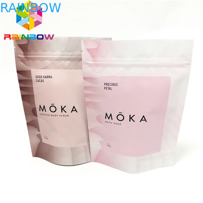 Low Moq Digital Printed Stand Up Pouch Zipper Bag Made Craft Food Packaging Drawstring