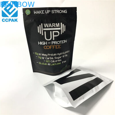 Aluminum Foil Snack Bag Packaging Coffee Paper Bags Matt Finish Surface For Tea