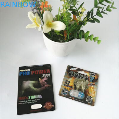Male Sexual Enhancement Blister Pack Packaging 350g 400g Paper Display Boxes For Capsule