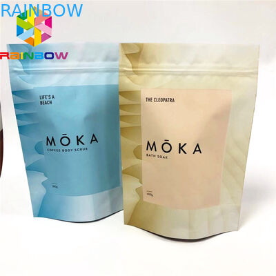 Lightweight Plastic Pouch Packaging , Food Grade Stand Up Bag For Cbd Body Scrub