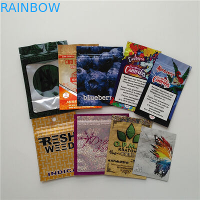 Gravnre Printing Herbal Incense Packaging CBD Gummies Baggies Sexual Pill Sachet For Herbal Flower