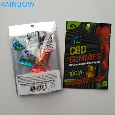 Gravnre Printing Herbal Incense Packaging CBD Gummies Baggies Sexual Pill Sachet For Herbal Flower