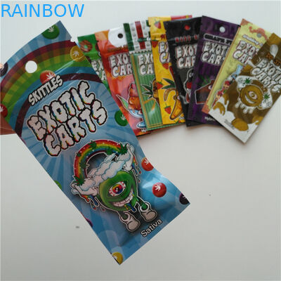 Vape Cartridge Aluminum Foil Packaging Bags Exotic Cart Pouch Custom Logo