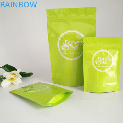 Matt Surface Plastic Pouches Packaging , Aluminum Foil Tea Packaging Bag Customized