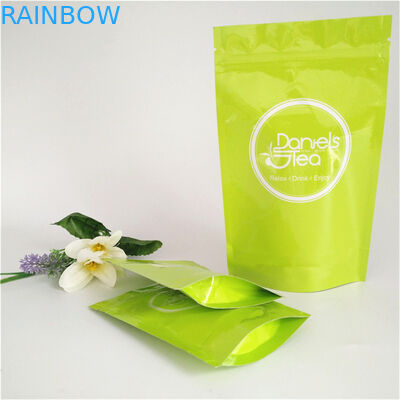 Matt Surface Plastic Pouches Packaging , Aluminum Foil Tea Packaging Bag Customized