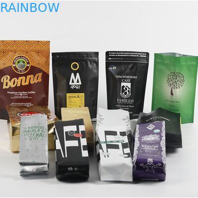 Biodegradable Stand Up Coffee Pouches Slimming Matcha Green Tea Bags Gravure Printing