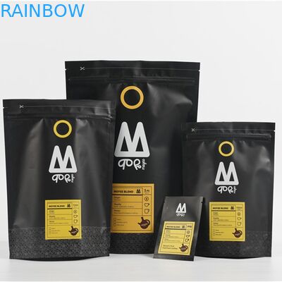 Biodegradable Stand Up Coffee Pouches Slimming Matcha Green Tea Bags Gravure Printing