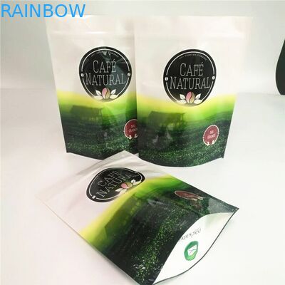 Biodegradable Stand Up Coffee Pouches Slimming Matcha Green Tea Bags Gravure Printing