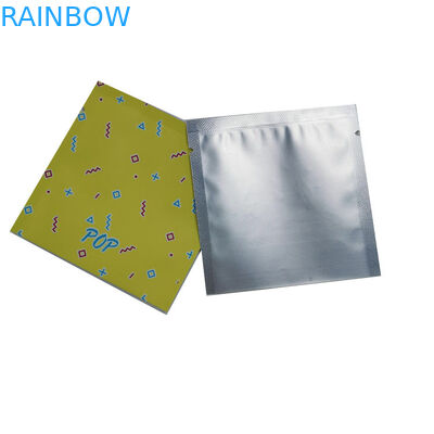 Custom Printing Plastic Zipper Pouch Mylar Foil Small Sachet For Powder Packing Pill Pouch