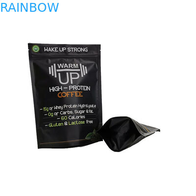 Flat Bottom Packaging Tea Bags Snack Mylar Food Nuts Packing Stand Up On Shelf