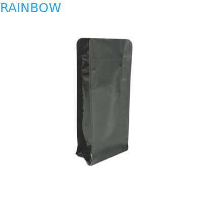 Double  Mylar Bottom Gusset Bags Biodegradeble Plastic Packaging With Valve