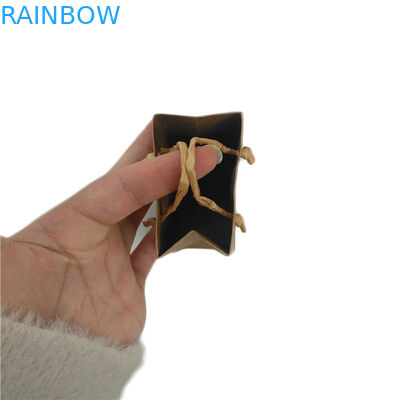 Small Customized Paper Bags Stand Up Gift Candy Food Packaging With Handle