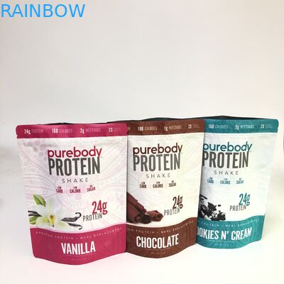 Biodegradable Stand Up Zipper Bags Custom Gravure Printing For Food Packaging