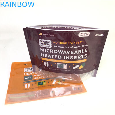 Stand Up Zipper Microwave Bags Custom Printing Biodegradable 120-180 Mic Thickness