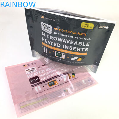 Stand Up Zipper Microwave Bags Custom Printing Biodegradable 120-180 Mic Thickness