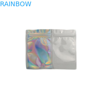 Customized Colorful Face Mask Packaging , Small Mylar Bag Pouch With Tear Notch
