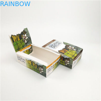 UV Coating Paper Box Packaging Cardboard Energy Protein Chocolate Bar Counter Display