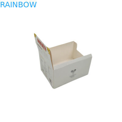 Custom Logo Cardboard Storage Boxes Recyclable White Glosy Energy Candy Bars Diaplay