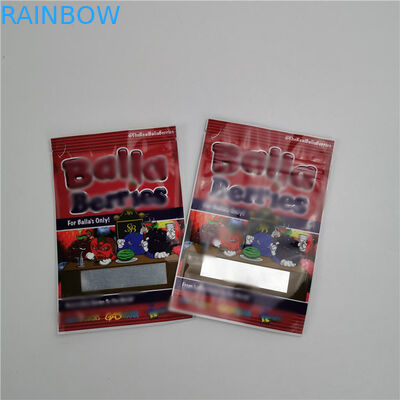 Zipper Bag Plastic Pouches Packaging Hemp CBD Cookies Candy Bear Gummies Packing