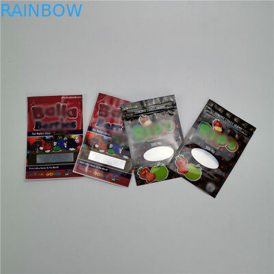 Small Bag Plastic Pouches Packaging 100% Organic Industrial Hemp CBD Gummy Packing
