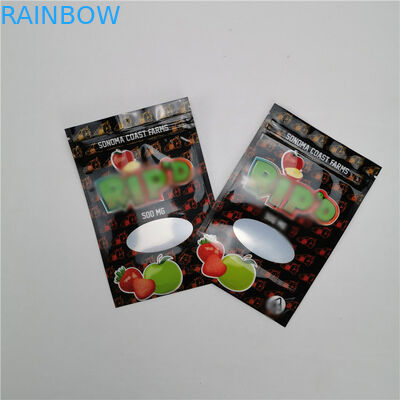 Small Bag Plastic Pouches Packaging 100% Organic Industrial Hemp CBD Gummy Packing