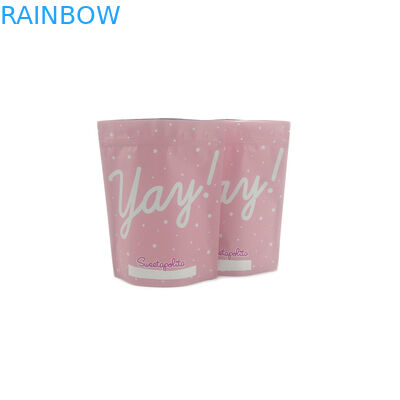 Resealable Plastic Pouches Packaging  Shinny Natural Scrub Bags Gravure Printing