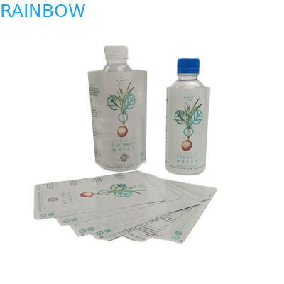 Biodegradable Shrink Wrap Bottle Labels Sticker , Plastic Pvc Heat Shrink Sleeve