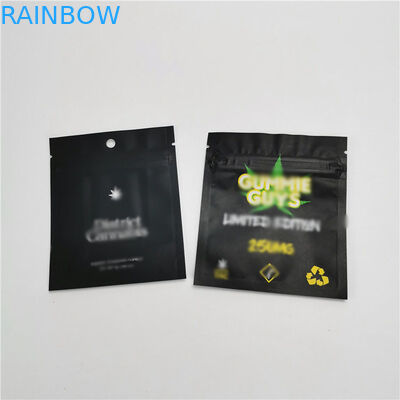 Digital Printing Plastic Pouches Packaging Exit Mylar Bag For CBD Gummies Packaging