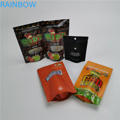 Matte Clear Stand Up Pouch Packaging , Smell Proof Child Resistant Bag Zipper Top