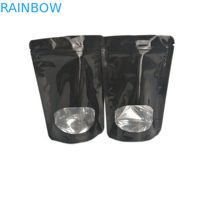 Transparent Front Foil Lined Gravure Printing Stand Up Zipper Pouch Bags