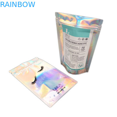 Holographic Plastic Pouch ISO 9001/2008 Cosmetic Packaging Bag