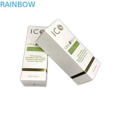 White Cardboard Cosmetic Hot Stamping Paper Box Packaging