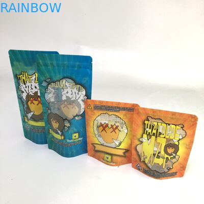 Aluminum Foil Weed Cookie CBD 3x4 Stand Up Zipper Bag