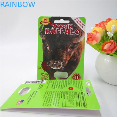 CMYK Color Customized Plastic Pill Paper Packaging Card