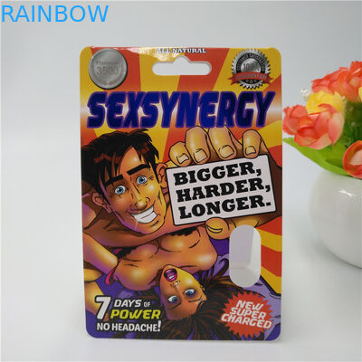 CMYK Color Customized Plastic Pill Paper Packaging Card