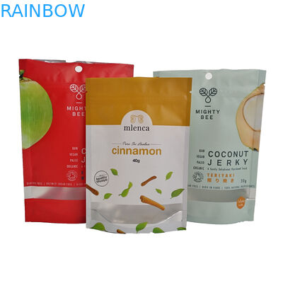 Banana Chips Zipper VMPET Plastic Pouches Packaging