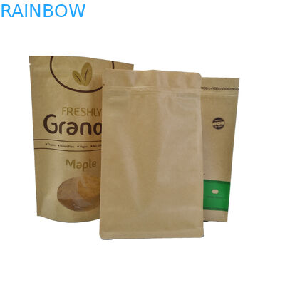 Moisture Proof Cookies Stand Up Kraft Paper Pouch